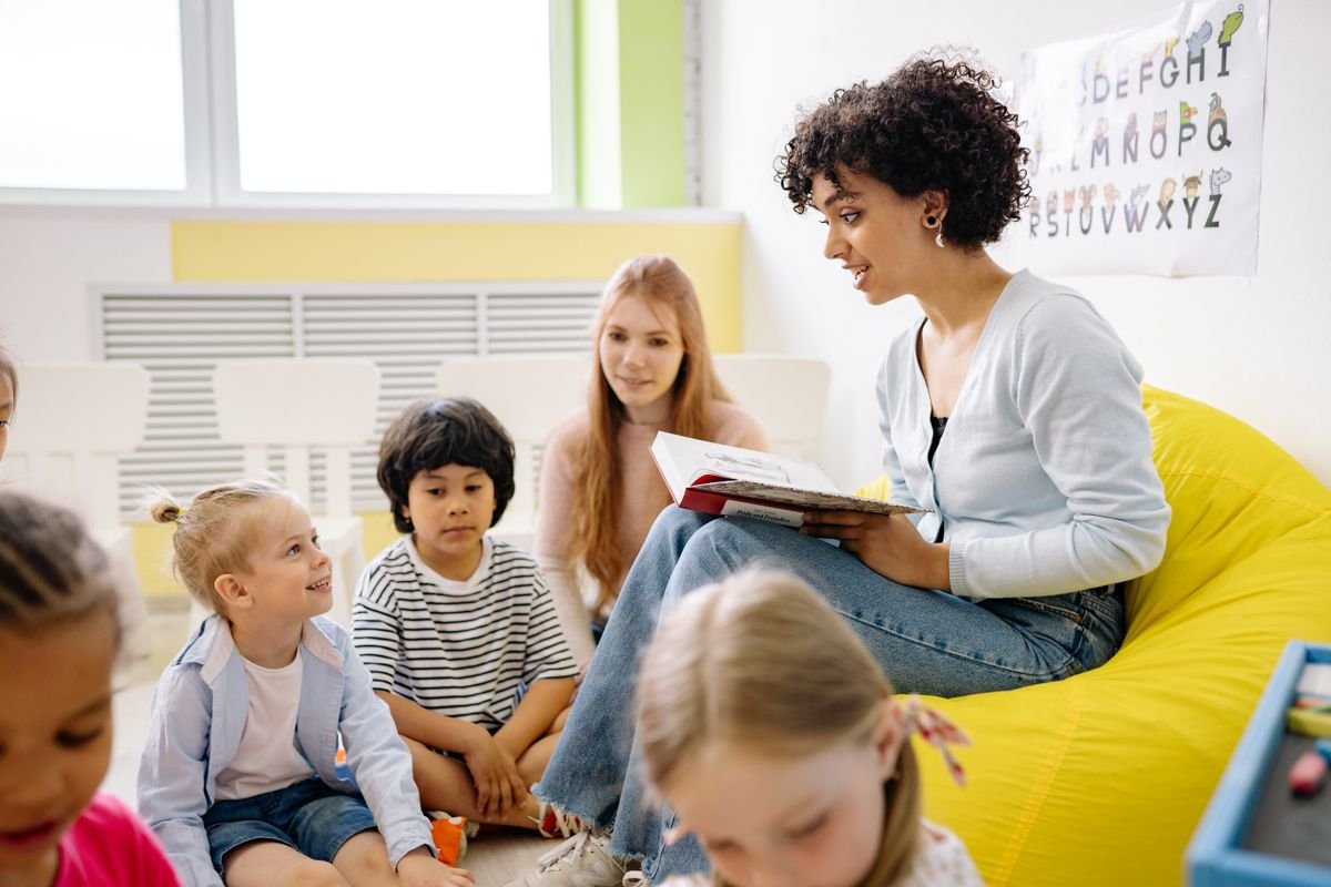 Nursery classroom at Dots to Letters Preschool